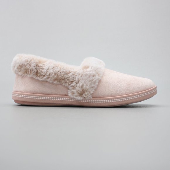 Skechers Ladies 8 Cozy Campfire Memory Foam Faux-Suede/Fur Comfort Slippers - Picture 4 of 12